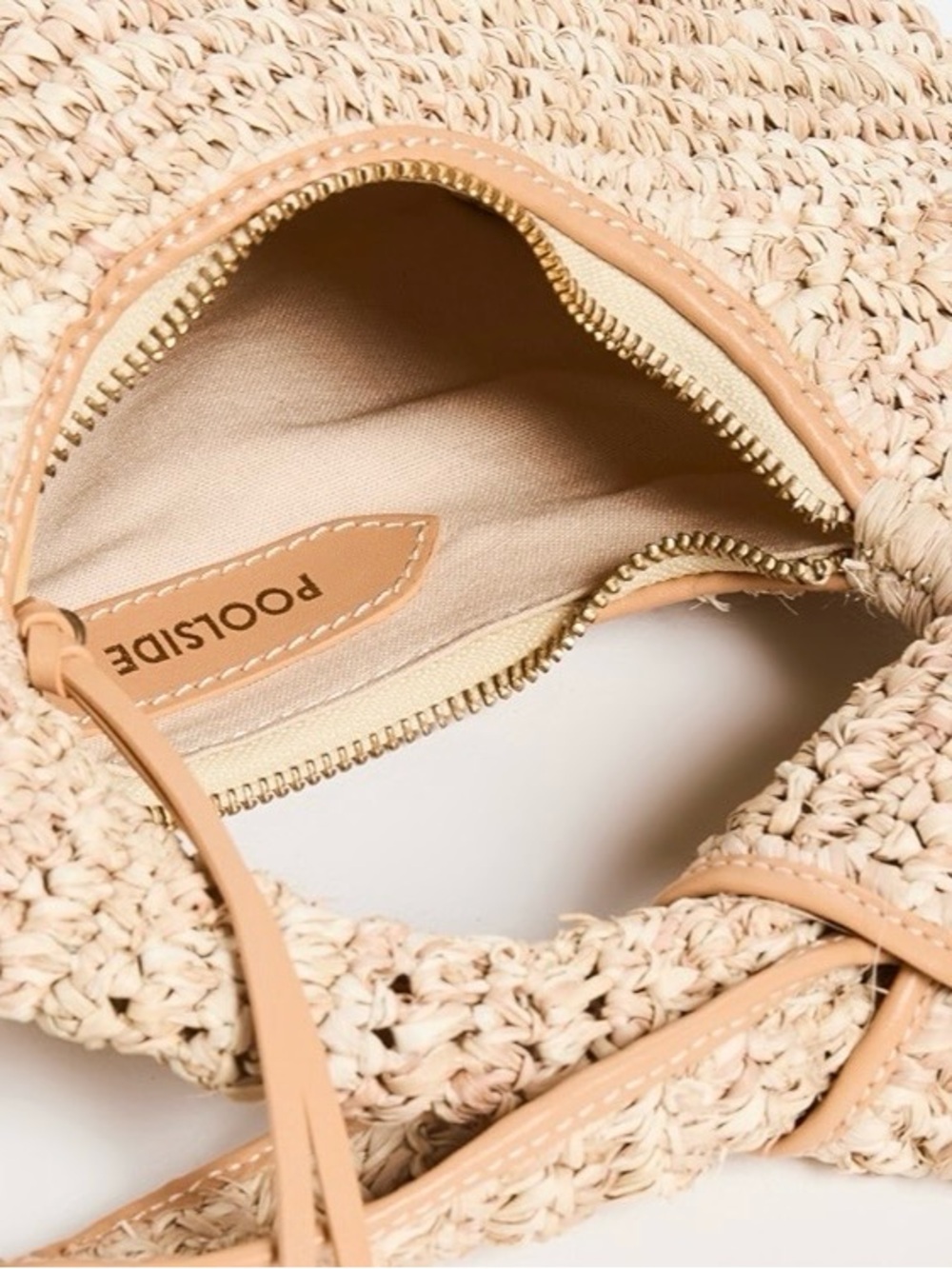 NWT Poolside Josie Raffia Knot Bag - Picture 3 of 7